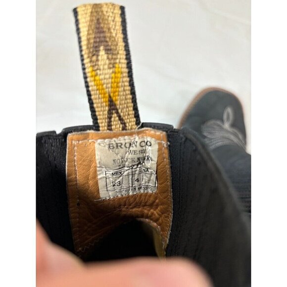 Bronco West Leather Ankle Boot Womens Size 5.5-6 US - Picture 8 of 12